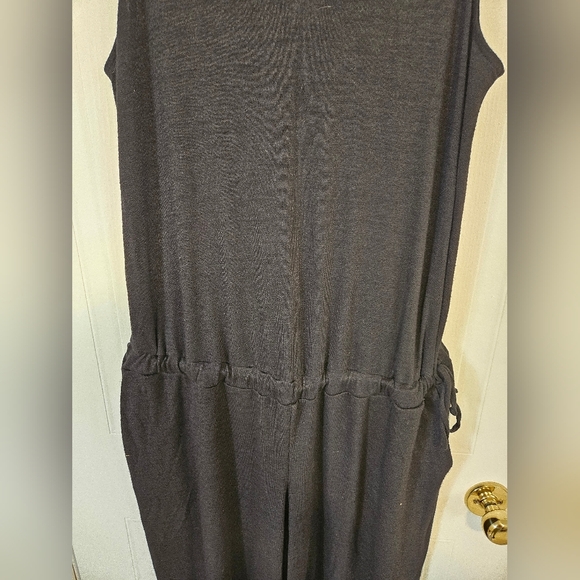 GAP Womens XL black Jumpsuit Sleevless Adjustable Waist Oversized - Picture 2 of 8